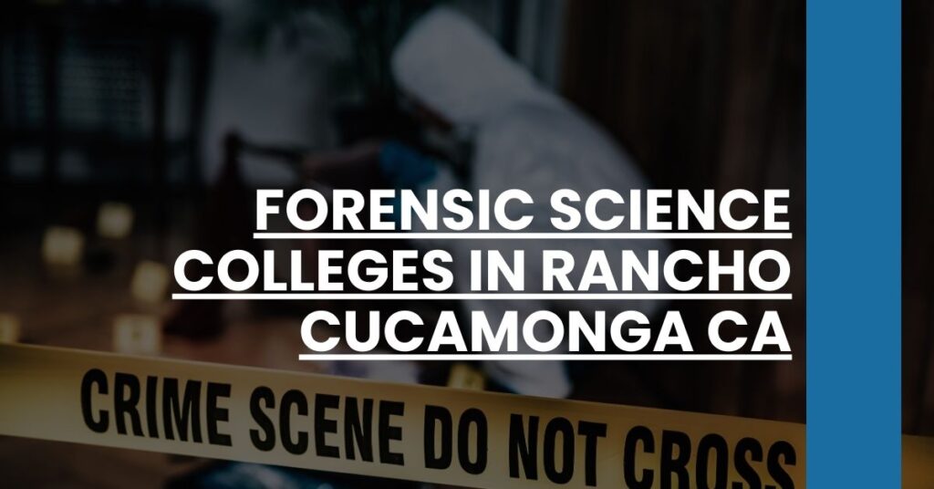 Forensic Science Colleges in Rancho Cucamonga CA Feature Image