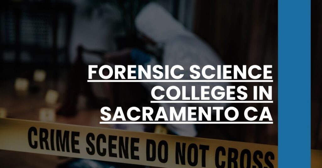 Forensic Science Colleges in Sacramento CA Feature Image